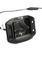 DV8 Off-Road Universal 3 Inch Cube LED Light with Flood Pattern and Flush Mount Plate                                     - BE3FMW40W - Image 5