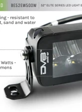 DV8 Off-Road Universal 52 Inch Dual Row LED Light Bar Flood/Spot Pattern with Side Mounts                                     - BE52EW500W - Image 10