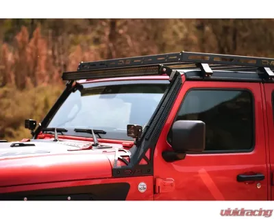 DV8 Off-Road Universal 52 Inch Dual Row LED Light Bar Flood/Spot Pattern with Side Mounts - BE52EW500W