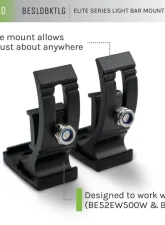 DV8 Offroad Large Size Rear Slide Mount For Elite Series Light Bars Fits Be52Ew500W/Be13Ew45W                                     - BESLDBKTLG - Image 7