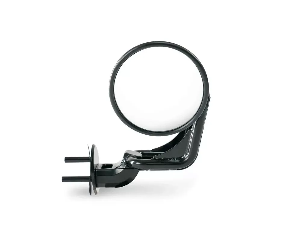 DV8 Offroad Tubular Mirrors; Black Jeep Wrangler 2007-2017 - D-JP-190050-B