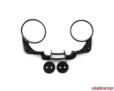 DV8 Offroad Tubular Mirrors; Black Jeep Wrangler 2007-2017 - D-JP-190050-B