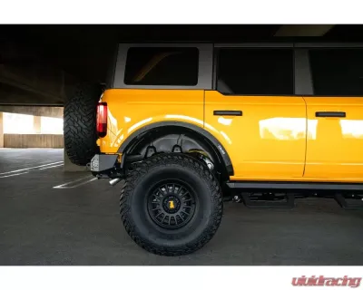 DV8 Off-Road Fender Flare Deletes for Ford Bronco 2021-2022, Front & Rear, Black - FDBR-03
