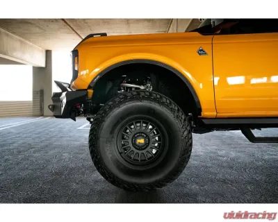 DV8 Off-Road Fender Flare Deletes for Ford Bronco 2021-2022, Front & Rear, Black - FDBR-03