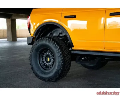 DV8 Off-Road Fender Flare Deletes for Ford Bronco 2021-2022, Front & Rear, Black - FDBR-03