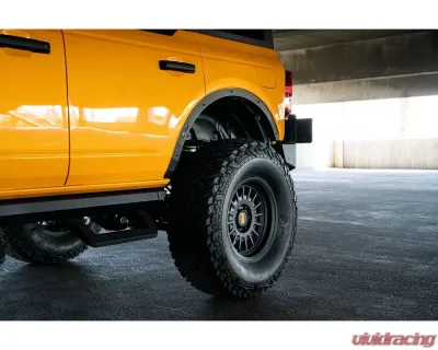 DV8 Off-Road Fender Flare Deletes for Ford Bronco 2021-2022, Front & Rear, Black - FDBR-03