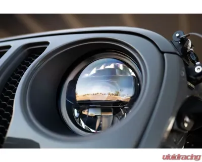 DV8 Offroad LED Headlights Black Jeep Wrangler | Gladiator JL | JLU | JT 2018-2025 - HLCJL-02