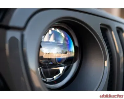 DV8 Offroad LED Headlights Black Jeep Wrangler | Gladiator JL | JLU | JT 2018-2025 - HLCJL-02