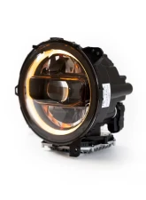 DV8 Offroad LED Headlights Black Jeep Wrangler | Gladiator JL | JLU | JT 2018-2025                                     - HLCJL-02 - Image 4