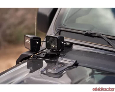 DV8 Offroad A-Pillar Dual Pod Light Mounts Jeep JL | Jeep JT 2018-2022 - LBJL-04