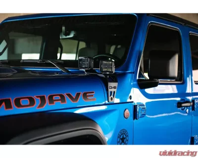 DV8 Offroad Dual Pod Light Mounts Jeep JL 392 | Jeep JT Mojave Edition 2020-2022 - LBJL-06