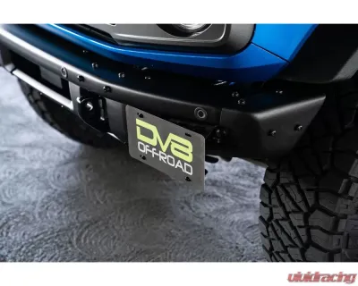 DV8 Off-Road Factory Front Bumper License Relocation Bracket for Ford Bronco 2021-2022 - LPBR-02