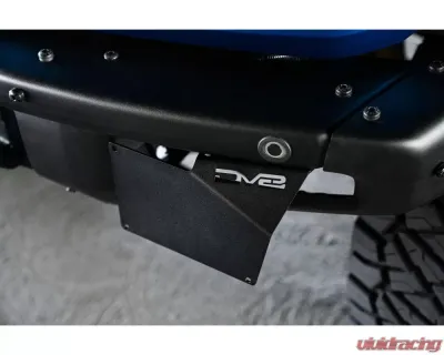 DV8 Off-Road Factory Front Bumper License Relocation Bracket for Ford Bronco 2021-2022 - LPBR-02