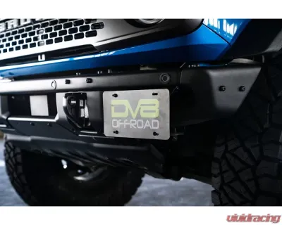 DV8 Off-Road Factory Front Bumper License Relocation Bracket for Ford Bronco 2021-2022 - LPBR-02