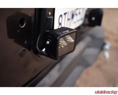 DV8 Off-Road Spare Tire Delete with Light Mounts for Jeep Wrangler JL 2018-2022 - TSJL-03
