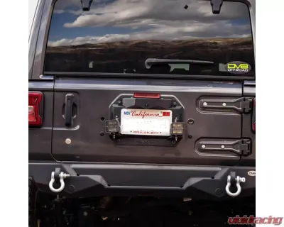 DV8 Off-Road Spare Tire Delete with Light Mounts for Jeep Wrangler JL 2018-2022 - TSJL-03