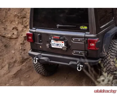 DV8 Off-Road Spare Tire Delete with Light Mounts for Jeep Wrangler JL 2018-2022 - TSJL-03