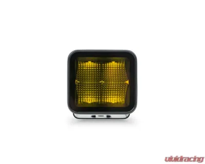 DV8 Off-Road 3-Inch Elite Series LED Amber Pod Light for Jeep Wrangler 2007-2018 - BE3EW40W-A