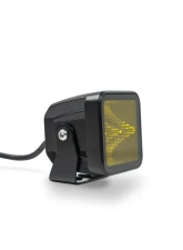 DV8 Off-Road 3-Inch Elite Series LED Amber Pod Light for Jeep Wrangler 2007-2018                                     - BE3EW40W-A - Image 4