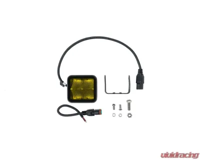 DV8 Off-Road 3-Inch Elite Series LED Amber Pod Light for Jeep Wrangler 2007-2018 - BE3EW40W-A