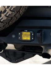 DV8 Off-Road 3-Inch Elite Series LED Amber Flush Mount Pod Light for Jeep Wrangler 2007-2018                                     - BE3FMW40W-A - Image 15