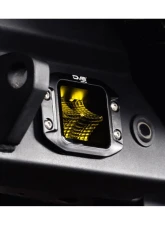 DV8 Off-Road 3-Inch Elite Series LED Amber Flush Mount Pod Light for Jeep Wrangler 2007-2018                                     - BE3FMW40W-A - Image 7