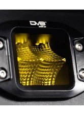 DV8 Off-Road 3-Inch Elite Series LED Amber Flush Mount Pod Light for Jeep Wrangler 2007-2018                                     - BE3FMW40W-A - Image 8