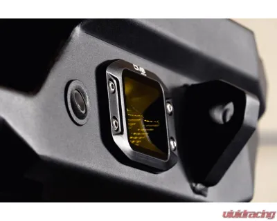 DV8 Off-Road 3-Inch Elite Series LED Amber Flush Mount Pod Light for Jeep Wrangler 2007-2018 - BE3FMW40W-A