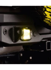 DV8 Off-Road 3-Inch Elite Series LED Amber Flush Mount Pod Light for Jeep Wrangler 2007-2018                                     - BE3FMW40W-A - Image 11