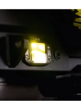 DV8 Off-Road 3-Inch Elite Series LED Amber Flush Mount Pod Light for Jeep Wrangler 2007-2018                                     - BE3FMW40W-A - Image 12