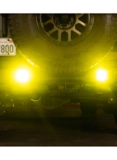 DV8 Off-Road 3-Inch Elite Series LED Amber Flush Mount Pod Light for Jeep Wrangler 2007-2018                                     - BE3FMW40W-A - Image 13