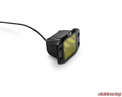 DV8 Off-Road 3-Inch Elite Series LED Amber Flush Mount Pod Light for Jeep Wrangler 2007-2018 - BE3FMW40W-A