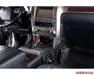 DV8 Off-Road CCGX-02 Center Console Molle Panels for Lexus GX 460 2010, Black - CCGX-02