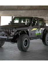 DV8 Off-Road FS-25 Stubby Front Bumper with Plated Bull Bar for Jeep Wrangler JK/JL, Gladiator JT 2007                                     - FBJL-06 - Image 10