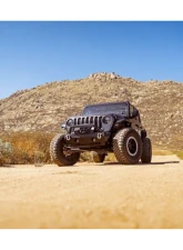 DV8 Off-Road FS-25 Stubby Front Bumper with Plated Bull Bar for Jeep Wrangler JK/JL, Gladiator JT 2007                                     - FBJL-06 - Image 19