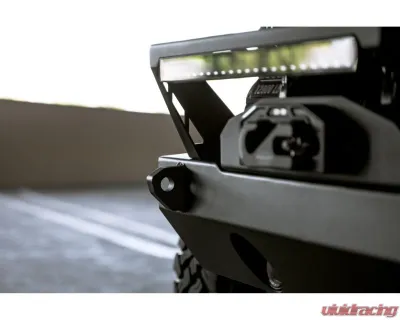 DV8 Off-Road FS-25 Stubby Front Bumper with Plated Bull Bar for Jeep Wrangler JK/JL, Gladiator JT 2007 - FBJL-06