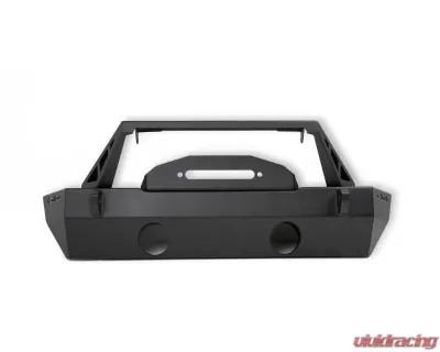 DV8 Off-Road FS-25 Stubby Front Bumper with Plated Bull Bar for Jeep Wrangler JK/JL, Gladiator JT 2007 - FBJL-06