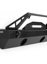 DV8 Off-Road FS-25 Stubby Front Bumper with Plated Bull Bar for Jeep Wrangler JK/JL, Gladiator JT 2007                                     - FBJL-06 - Image 3