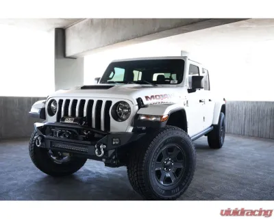 DV8 Off-Road FS-7 Mid-Width Winch Front Bumper for Jeep Wrangler JL | Gladiator JT 2007 - FBJL-07