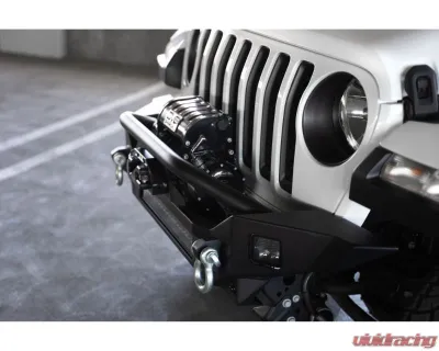 DV8 Off-Road FS-7 Mid-Width Winch Front Bumper for Jeep Wrangler JL | Gladiator JT 2007 - FBJL-07