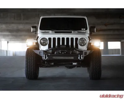 DV8 Off-Road FS-7 Mid-Width Winch Front Bumper for Jeep Wrangler JL | Gladiator JT 2007 - FBJL-07