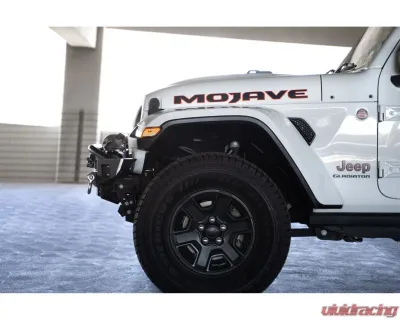 DV8 Off-Road FS-7 Mid-Width Winch Front Bumper for Jeep Wrangler JL | Gladiator JT 2007 - FBJL-07