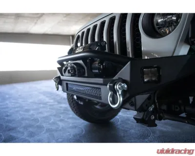 DV8 Off-Road FS-7 Mid-Width Winch Front Bumper for Jeep Wrangler JL | Gladiator JT 2007 - FBJL-07
