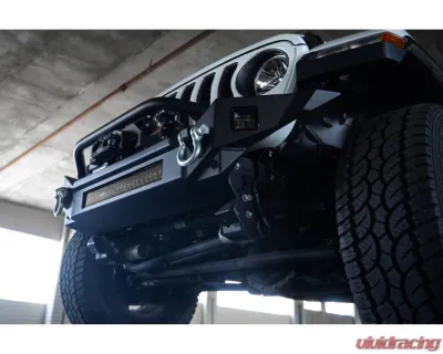 DV8 Off-Road FS-7 Mid-Width Winch Front Bumper for Jeep Wrangler JL | Gladiator JT 2007 - FBJL-07