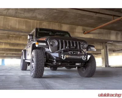 DV8 Off-Road FS-1 Series Stubby Front Bumper for Jeep Wrangler JK/JL & Gladiator JT 2007 - FBJL-11