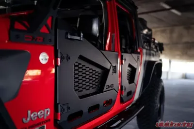 DV8 Offroad Spec Series Half Doors Front Set Jeep Wrangler | Gladiator JL | JLU | JT 2018-2025 - HDJL-02F