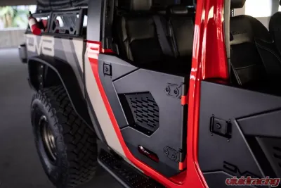 DV8 Offroad Spec Series Half Doors Rear Set Jeep Wrangler | Gladiator JL | JT 2018-2025 - HDJL-02R