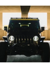 DV8 Offroad Light Bar Mount Jeep Wrangler | Gladiator JL | JLU | JT 2018-2025                                     - LBJL-10 - Image 10