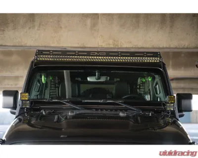 DV8 Offroad Light Bar Mount Jeep Wrangler | Gladiator JL | JLU | JT 2018-2025 - LBJL-10