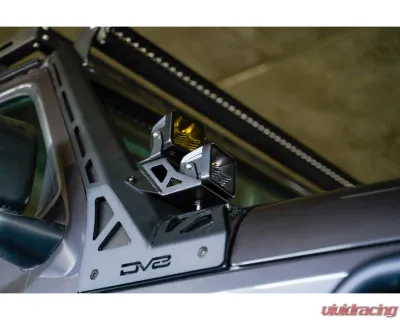 DV8 Off-Road A-Pillar Dual Light Pod Mounts for Jeep Wrangler JL | Gladiator JT 2018 - LBJL-11